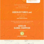UNESCO Award for VideoLectures.Net, 2013