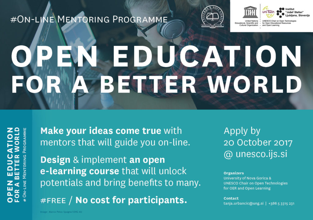 Launching "Open Education for a better world" international mentoring programme